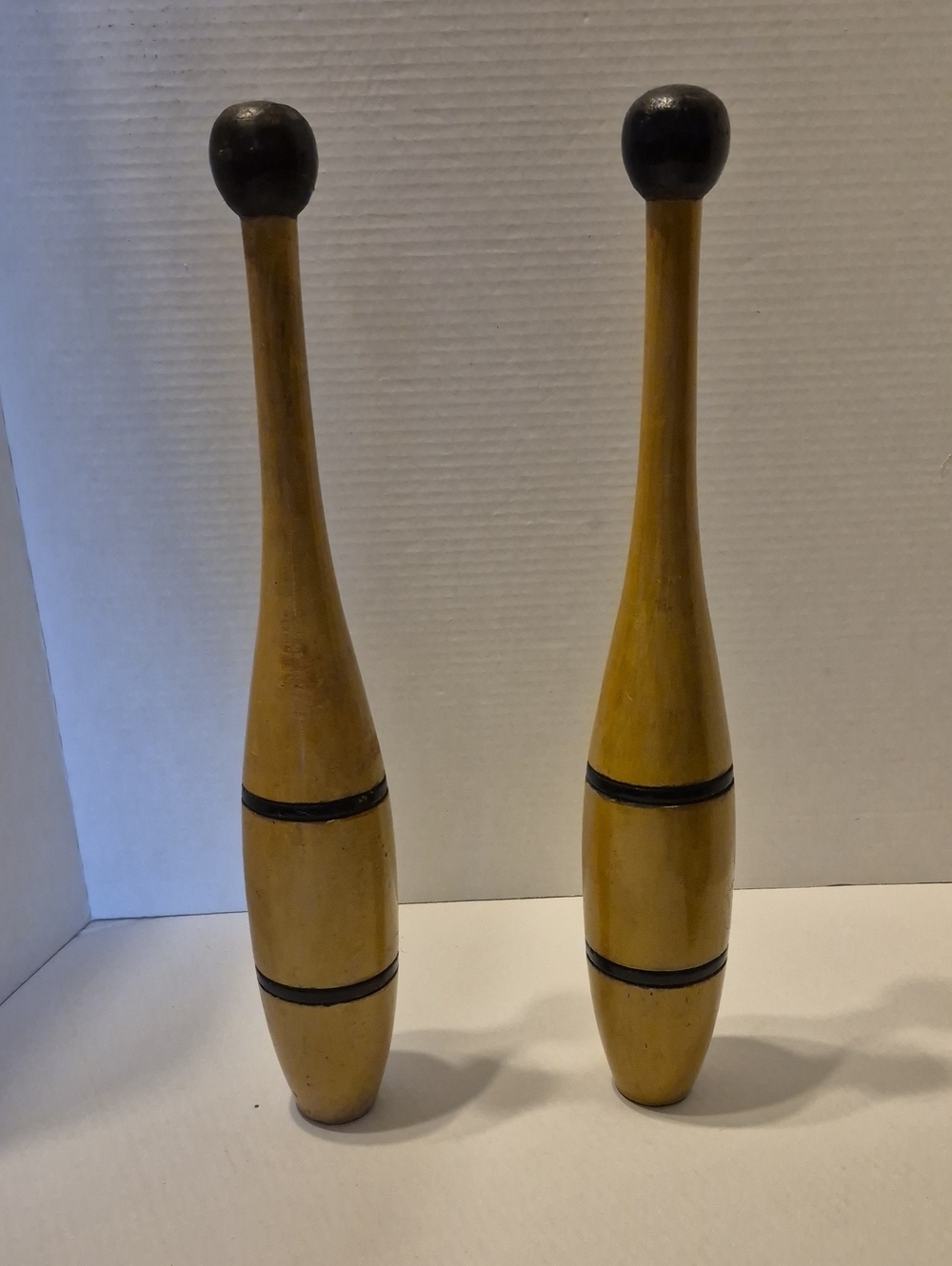 Pair of Vintage Wooden Juggling Pins | Vintage Circus Decor